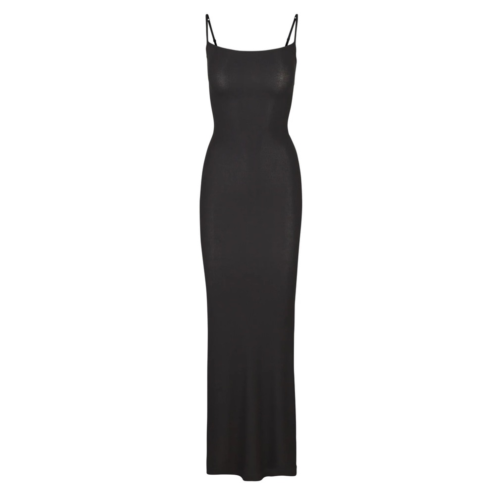 Skims Soft Lounge Slip Dress Onyx